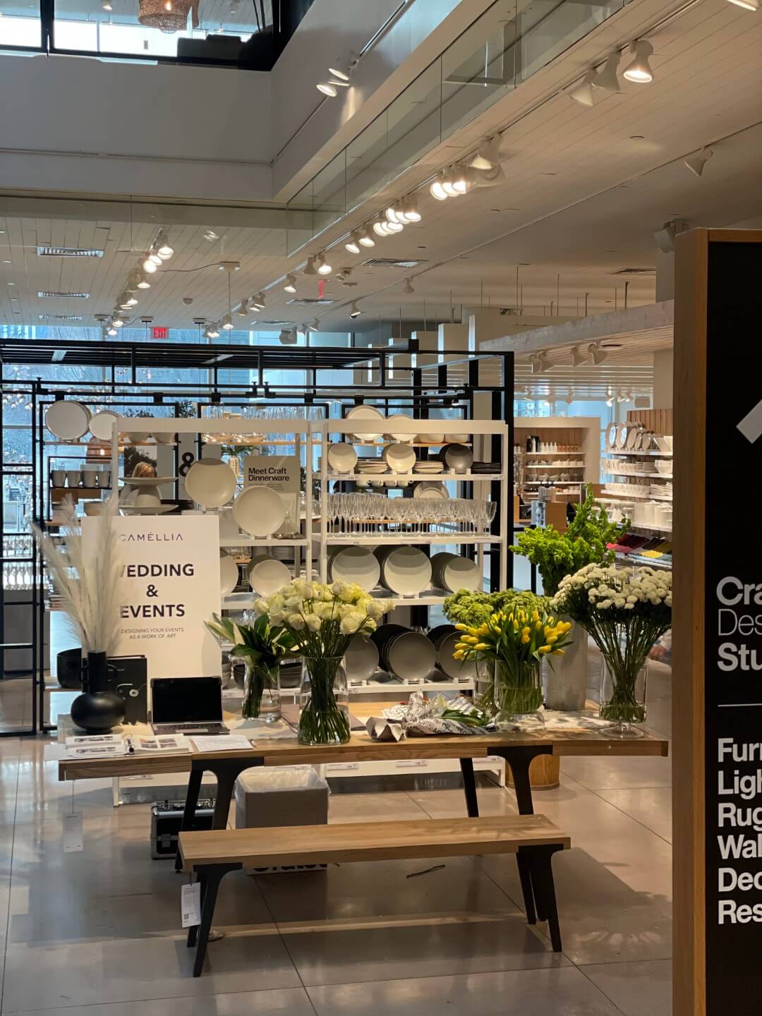 POP-UP SHOP AT CRATE & BARREL