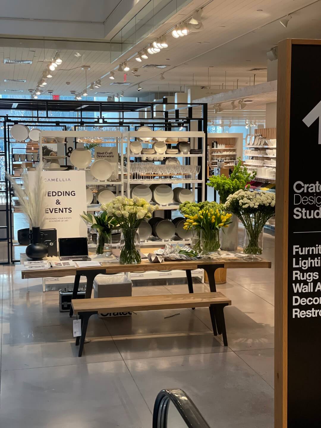 POP-UP SHOP AT CRATE & BARREL